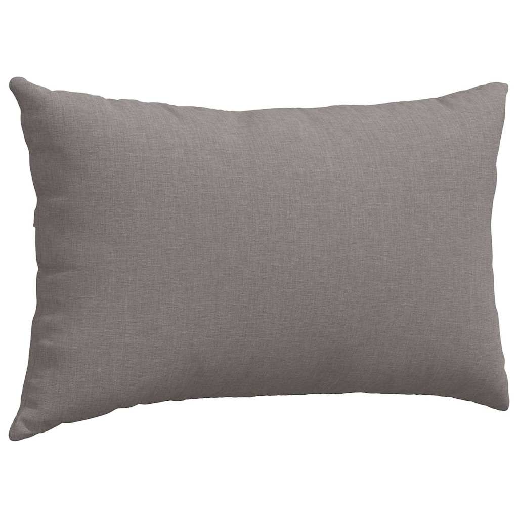 Sofakissen 2 pcs Taupe 50 x 30 cm Stoff