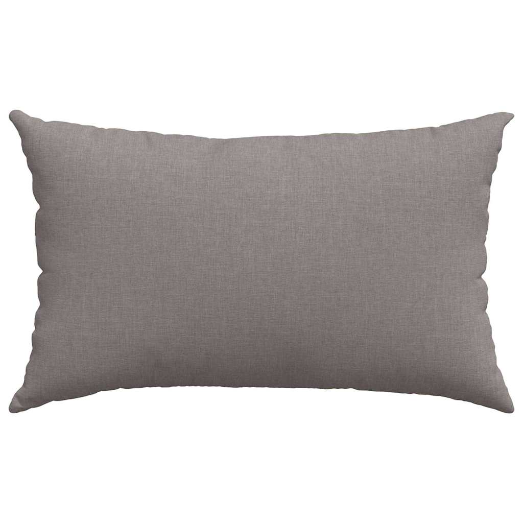 Sofakissen 2 pcs Taupe 50 x 30 cm Stoff