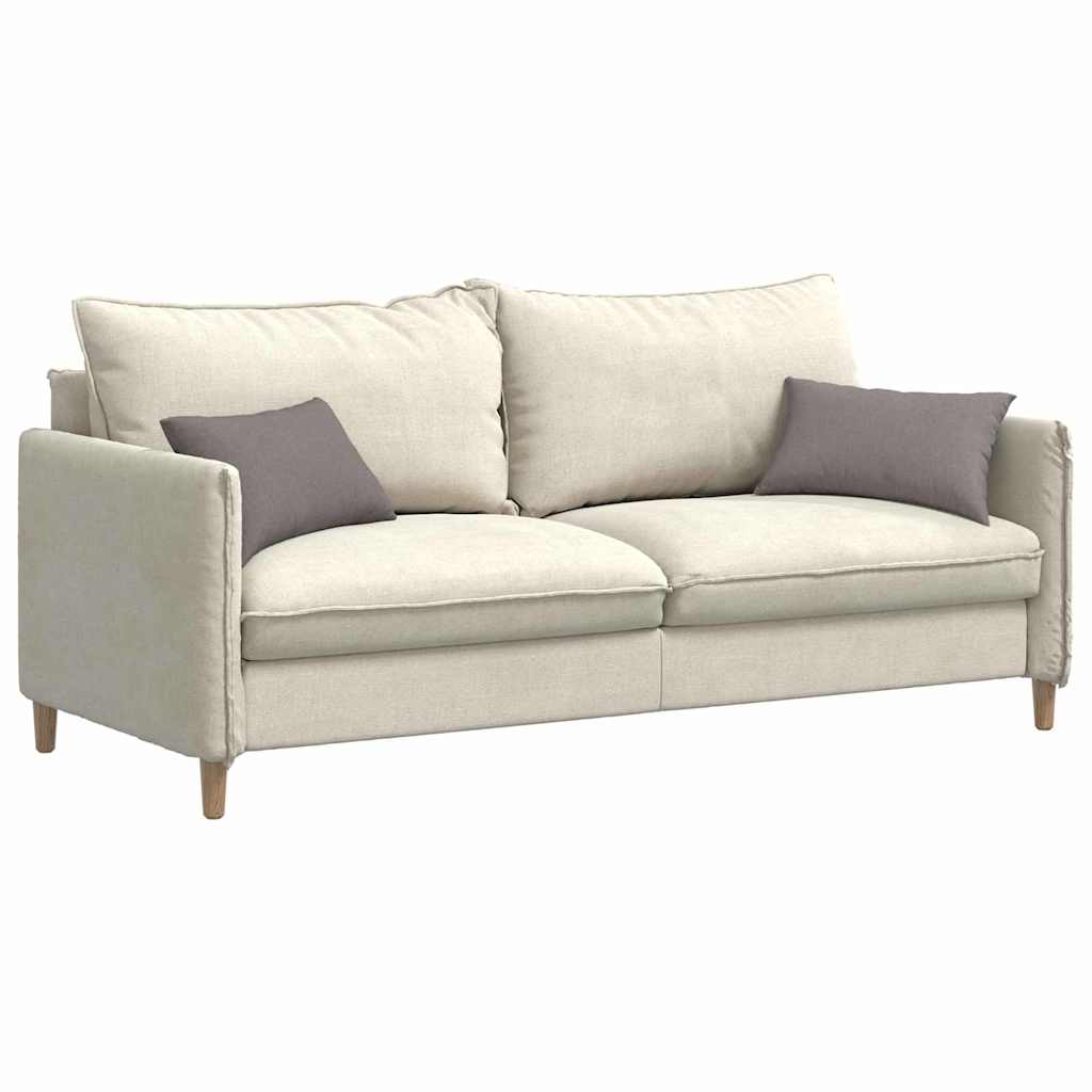 Sofakissen 2 pcs Taupe 50 x 30 cm Stoff