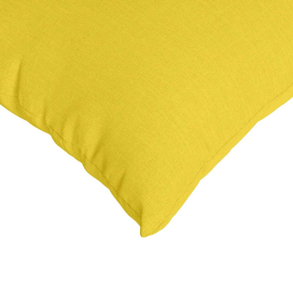 Sofakissen 2 pcs Helles Gelb 50 x 30 cm Stoff
