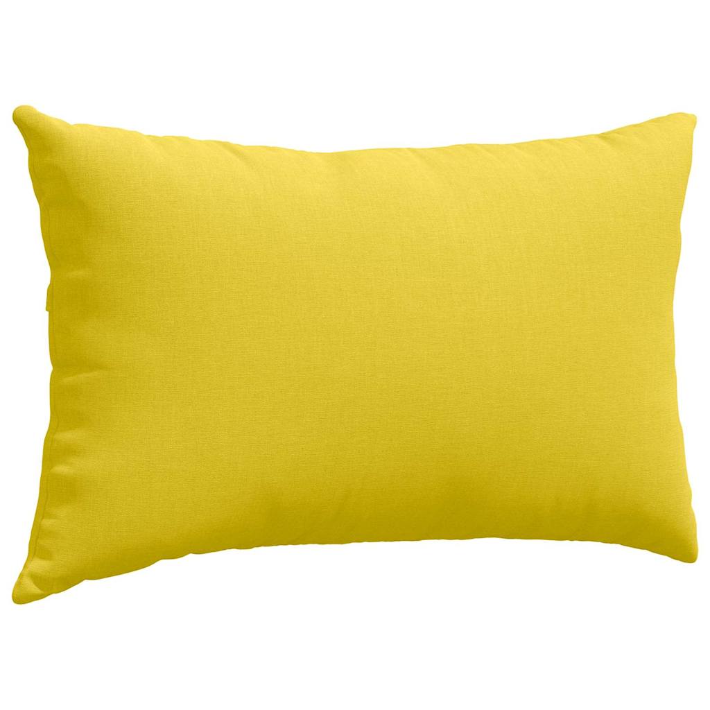Sofakissen 2 pcs Helles Gelb 50 x 30 cm Stoff