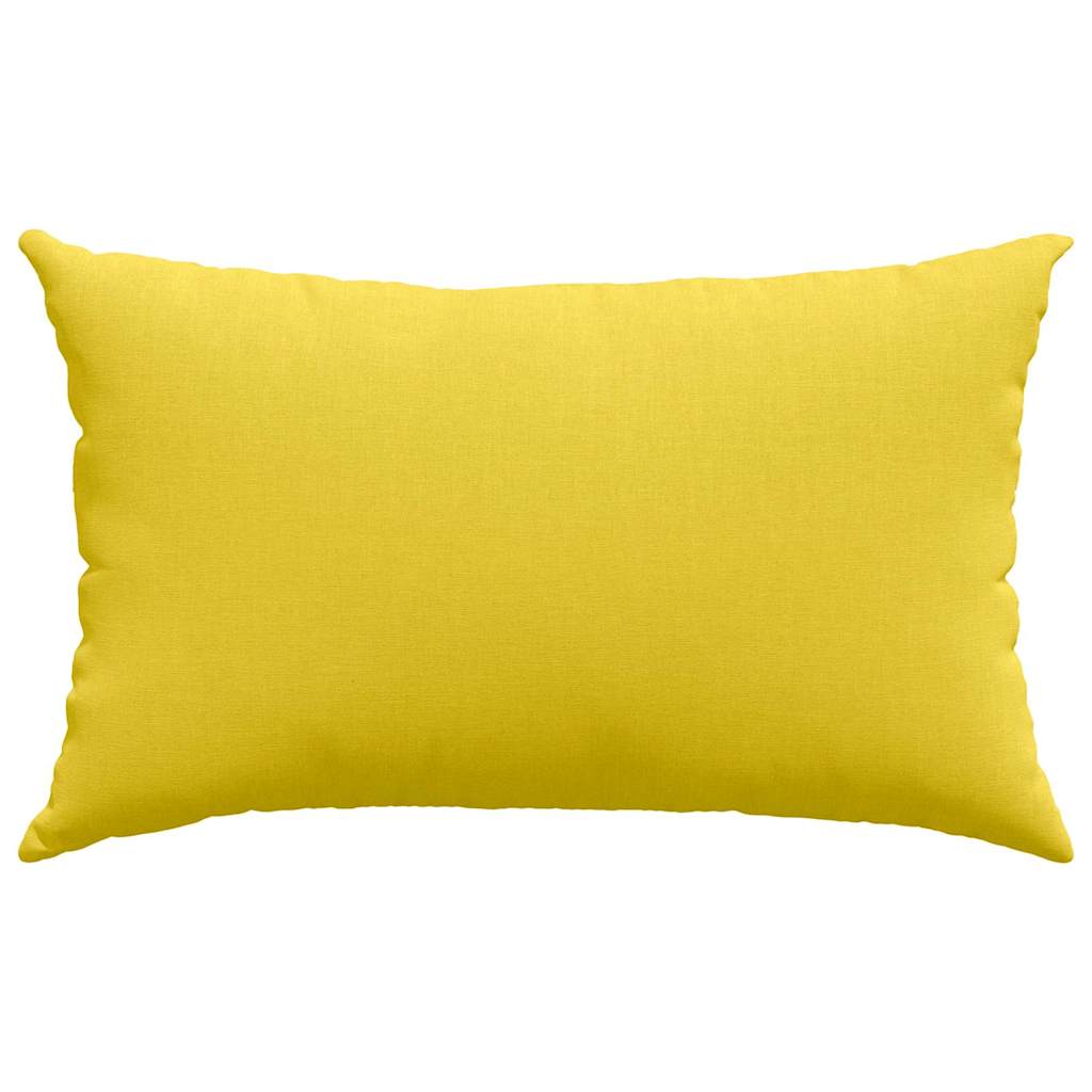 Sofakissen 2 pcs Helles Gelb 50 x 30 cm Stoff