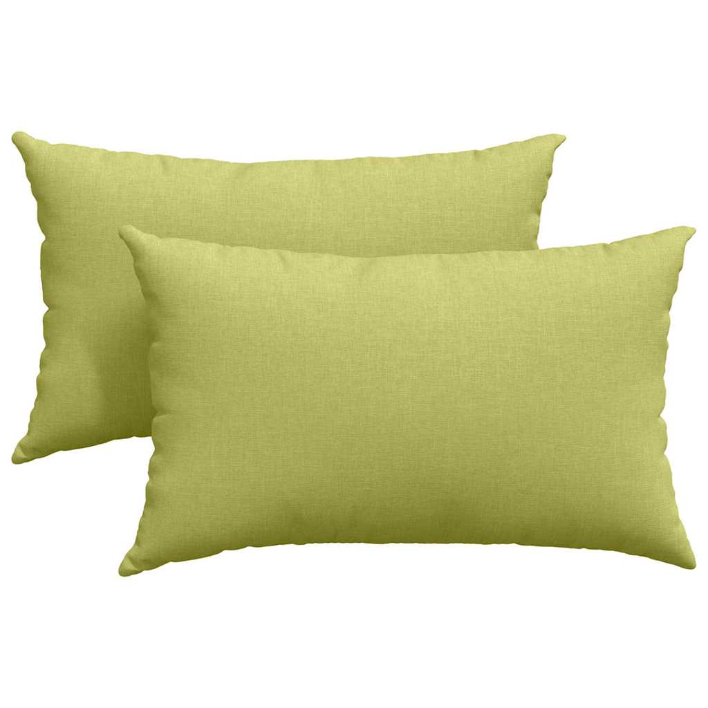 Sofakissen 2 pcs Hellgrün 50 x 30 cm Stoff