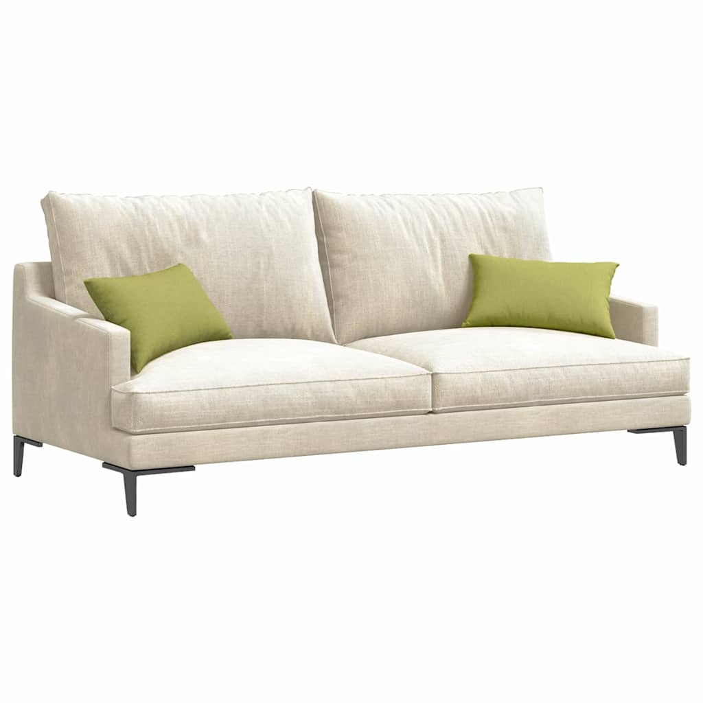 Sofakissen 2 pcs Hellgrün 50 x 30 cm Stoff