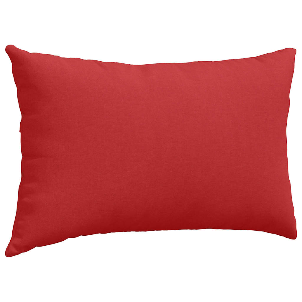 Sofakissen 2 pcs Rot 50 x 30 cm Stoff