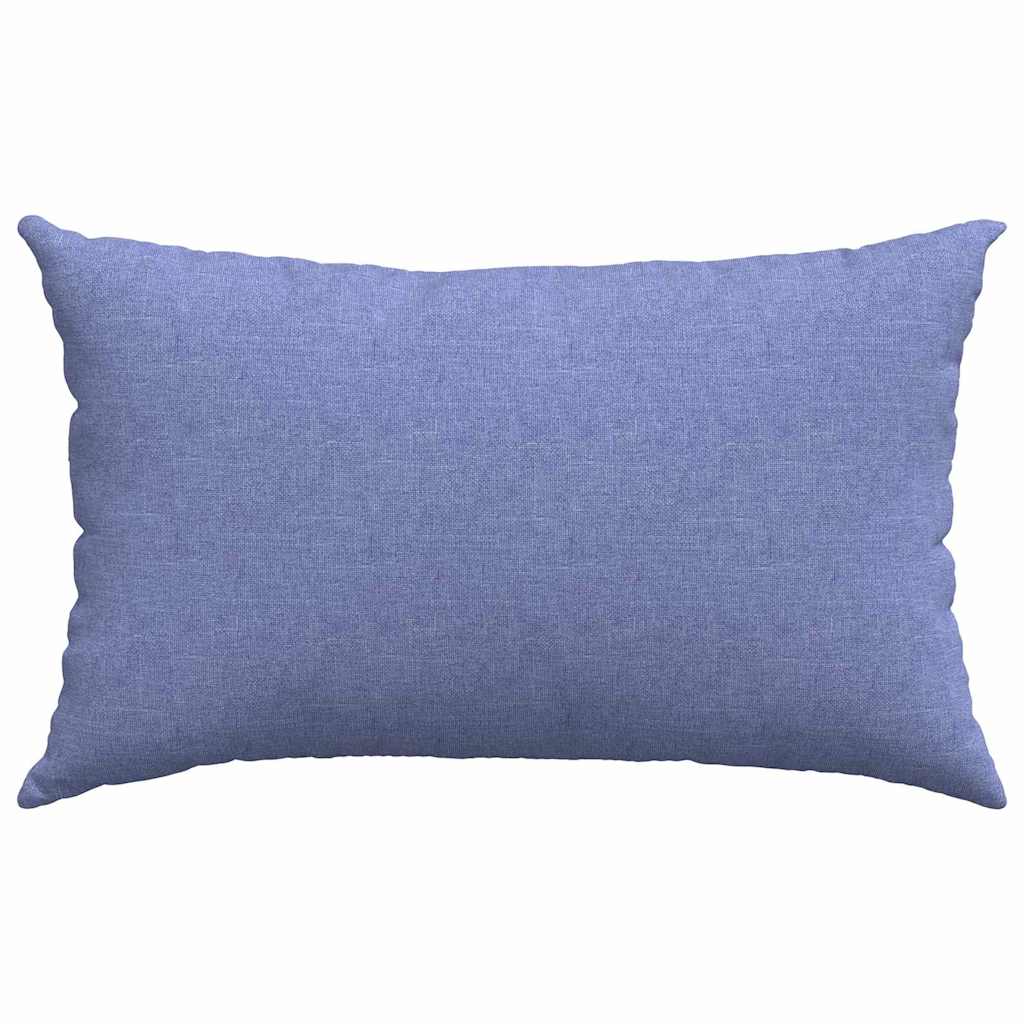 Sofakissen 2 pcs Jeans blau 50 x 30 cm Stoff