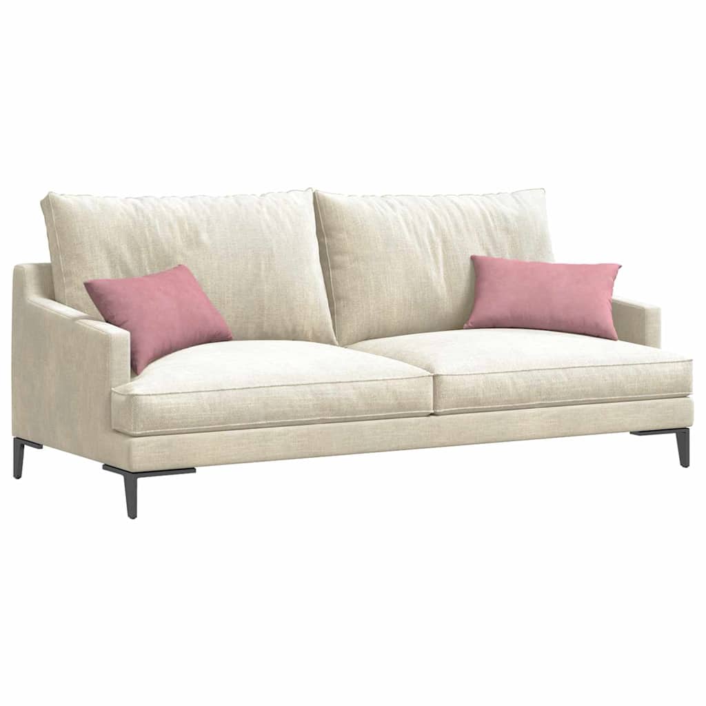 Sofakissen 2 Stück Rosa 50 x 30 cm Cordstoff