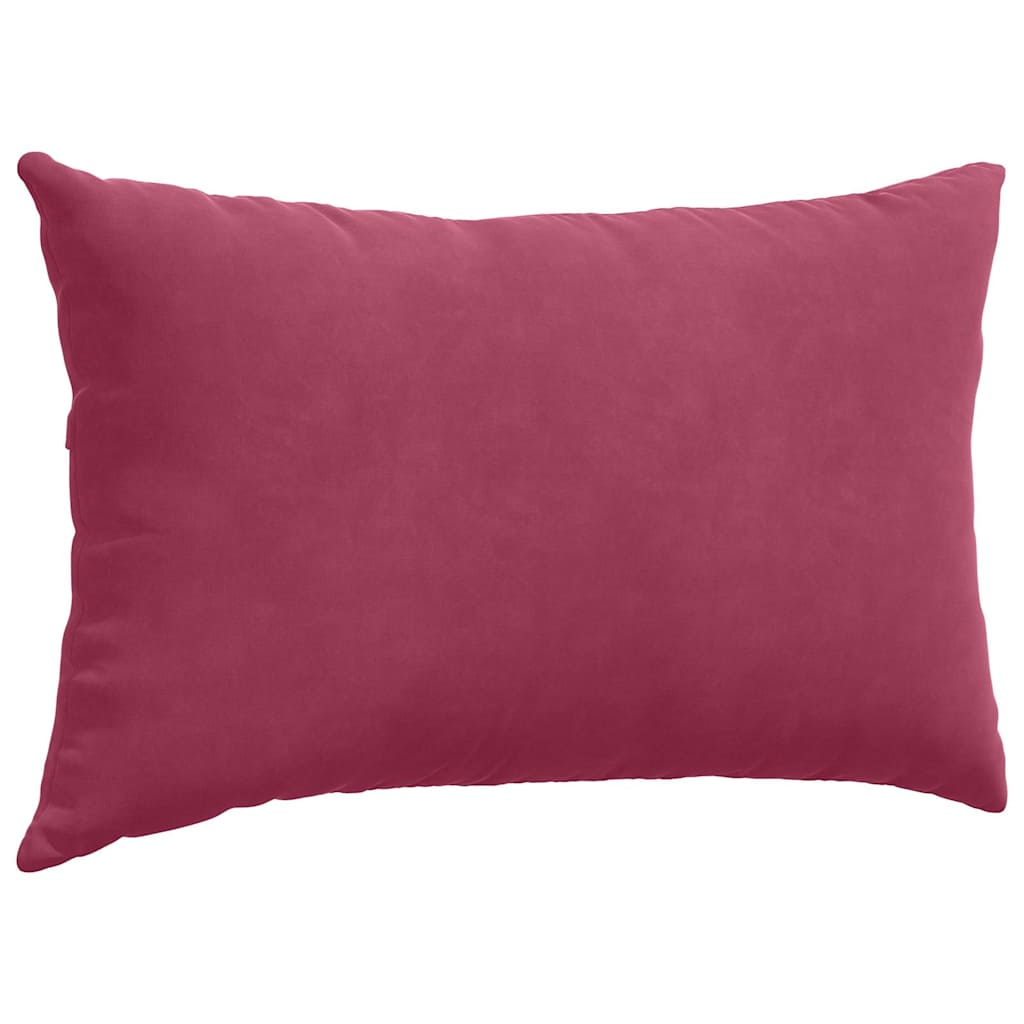 Sofakissen 2 Stück Weinrot 50 x 30 cm Cordstoff