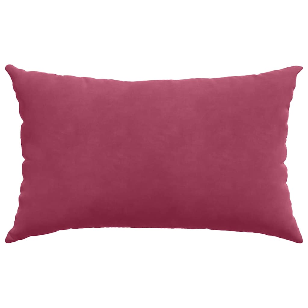 Sofakissen 2 Stück Weinrot 50 x 30 cm Cordstoff