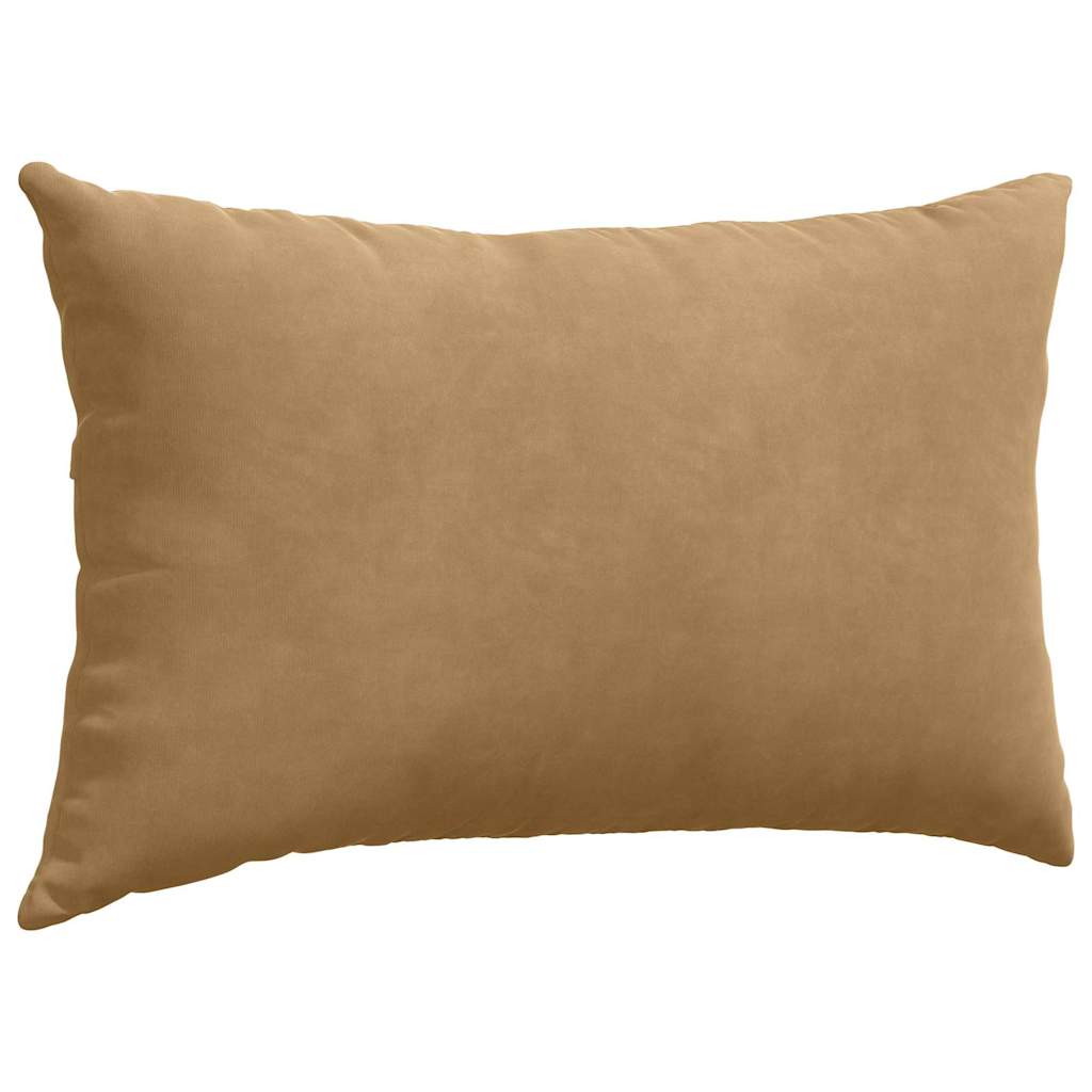 Sofakissen 2 Stück Braun 50 x 30 cm Cordstoff
