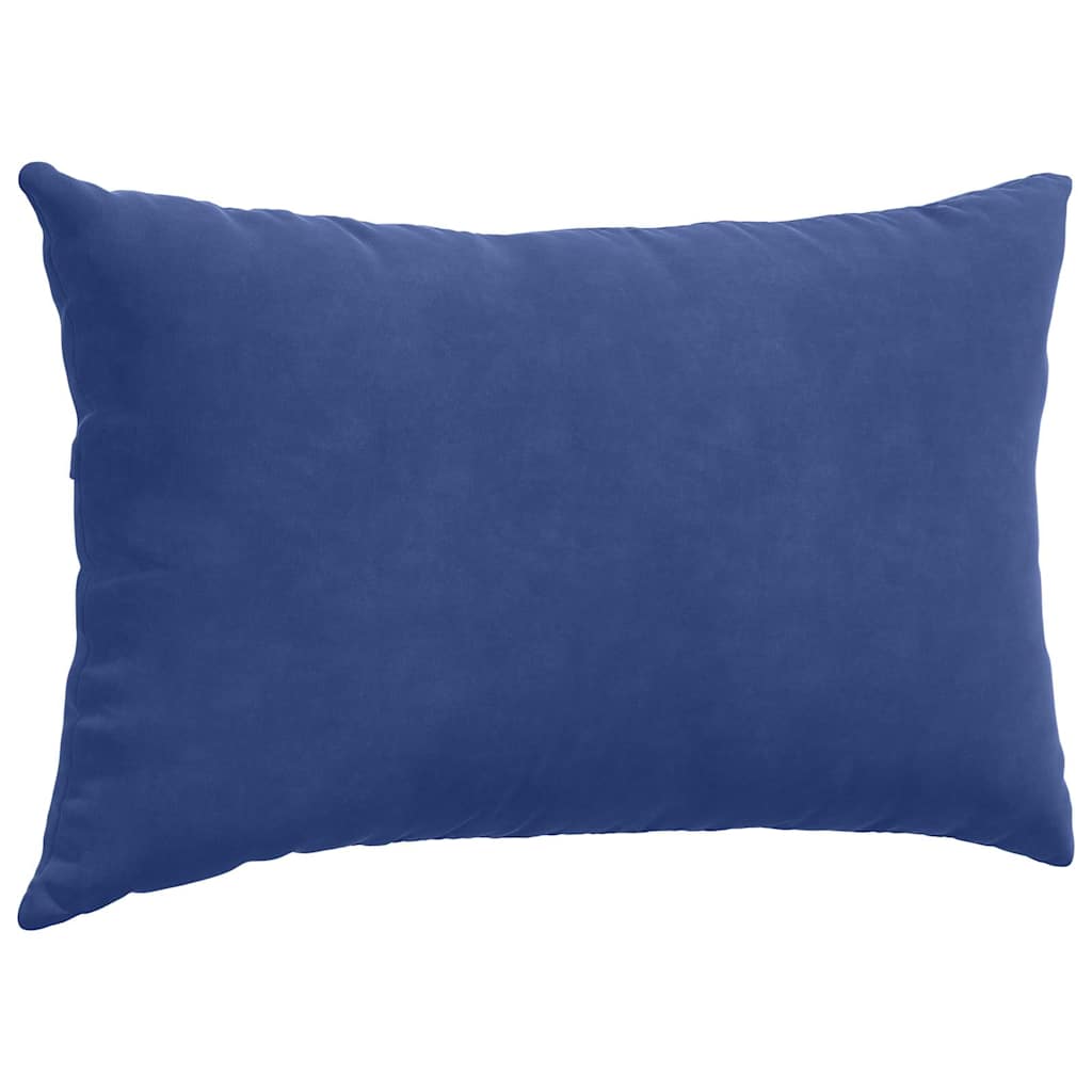 Sofakissen 2 Stück Polizeiblau 50 x 30 cm Cordstoff