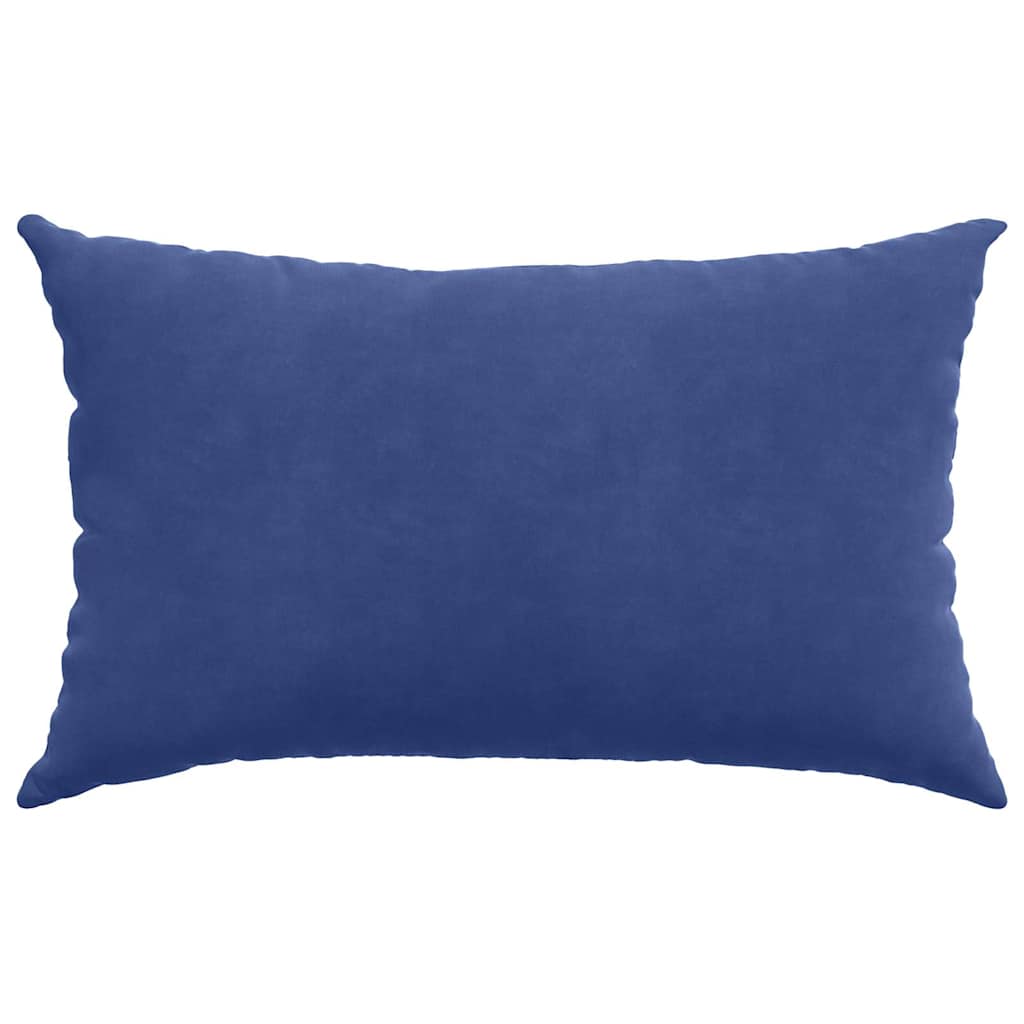 Sofakissen 2 Stück Polizeiblau 50 x 30 cm Cordstoff