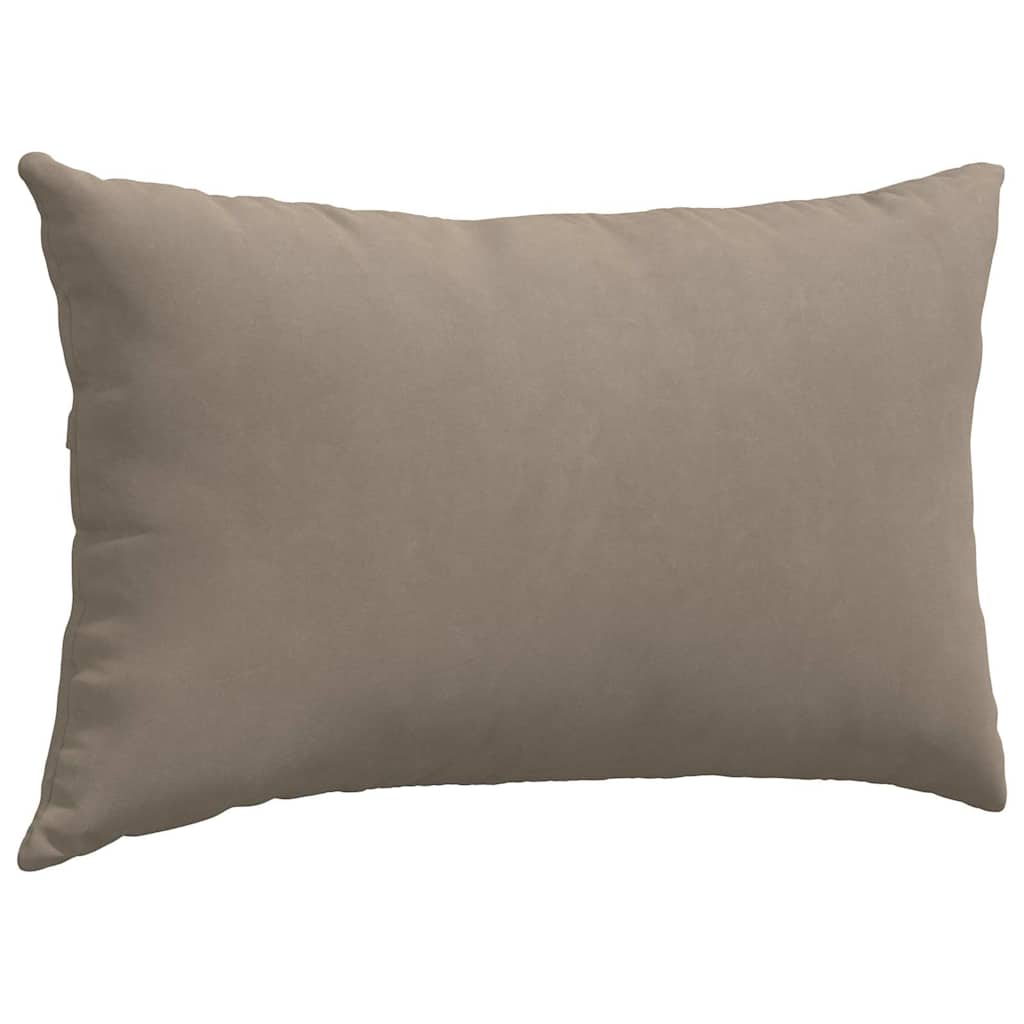 Sofakissen 2 Stück Taupe 50 x 30 cm Stoff