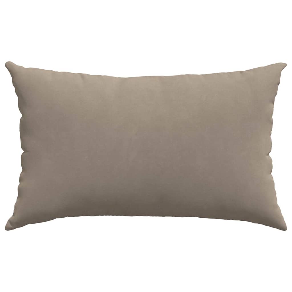 Sofakissen 2 Stück Taupe 50 x 30 cm Stoff