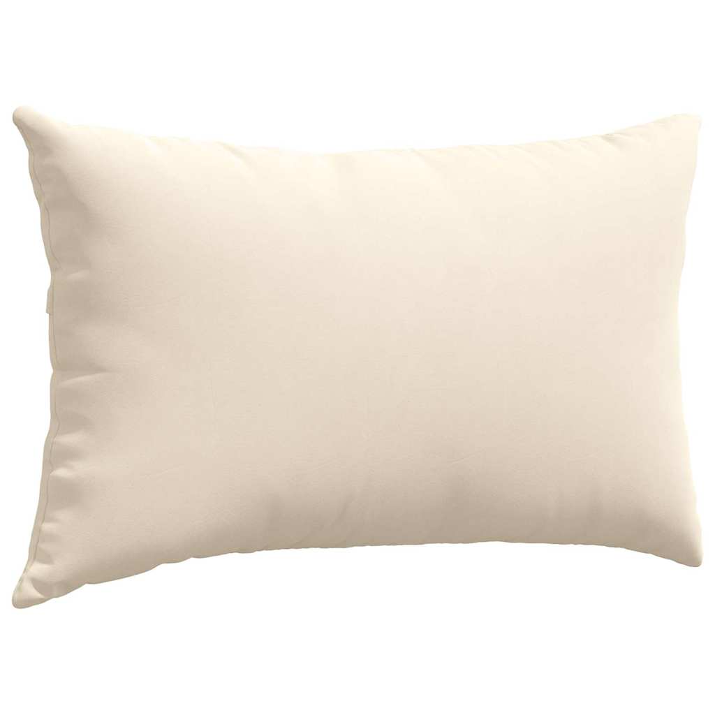 Sofakissen 2 Stück Beige 50 x 30 cm Stoff