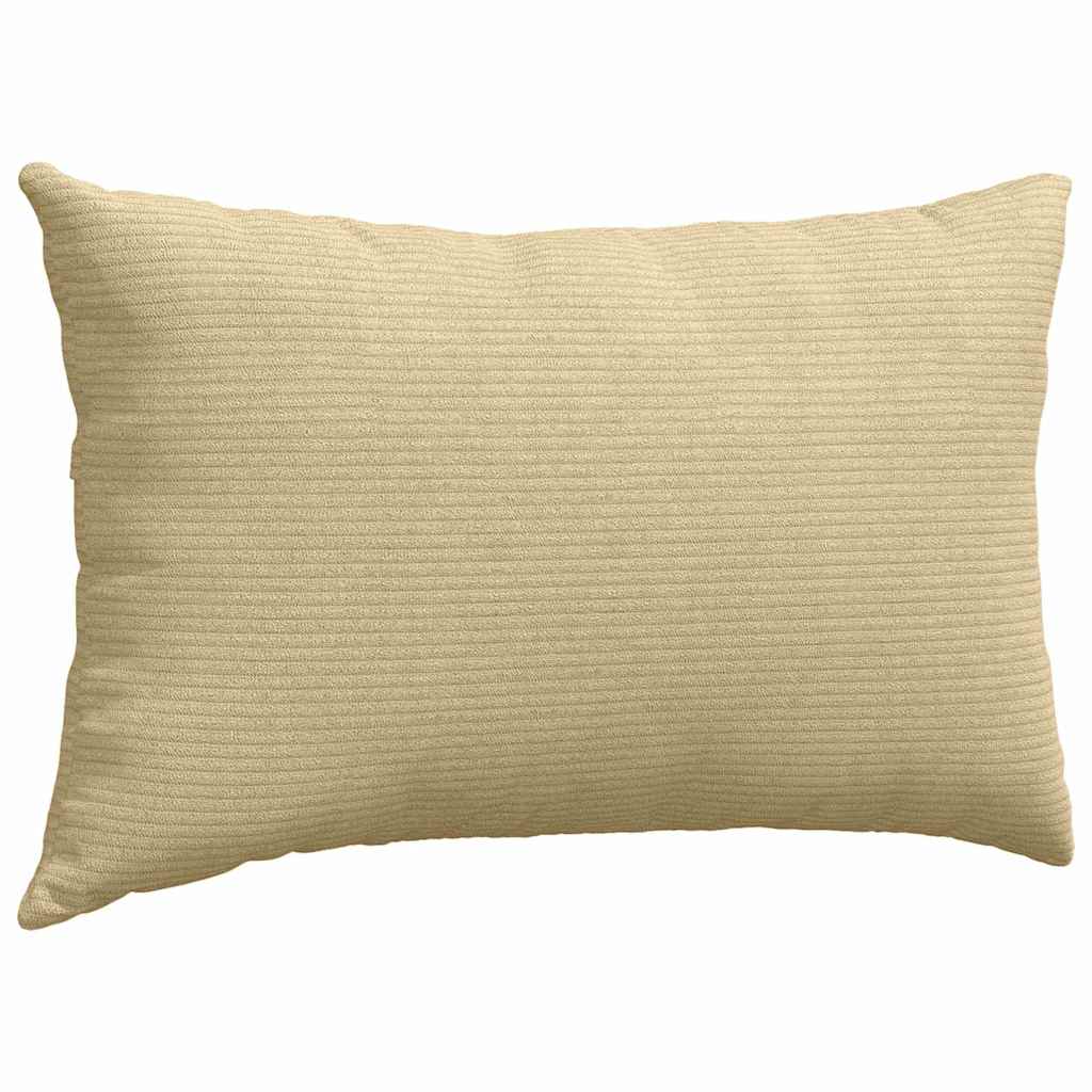 Sofakissen 2 Stück Grau-Grün 50 x 30 cm Cordstoff