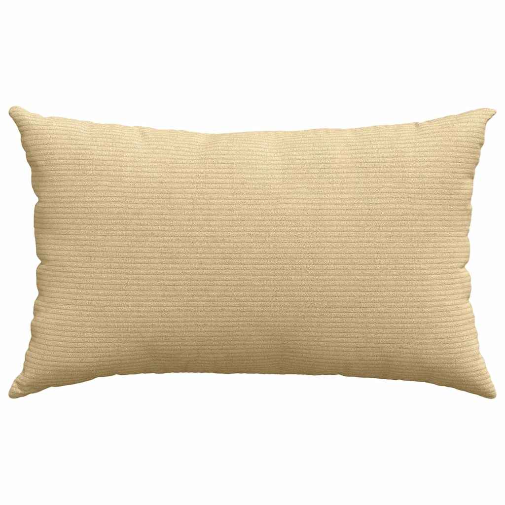 Sofakissen 2 Stück Grau-Grün 50 x 30 cm Cordstoff