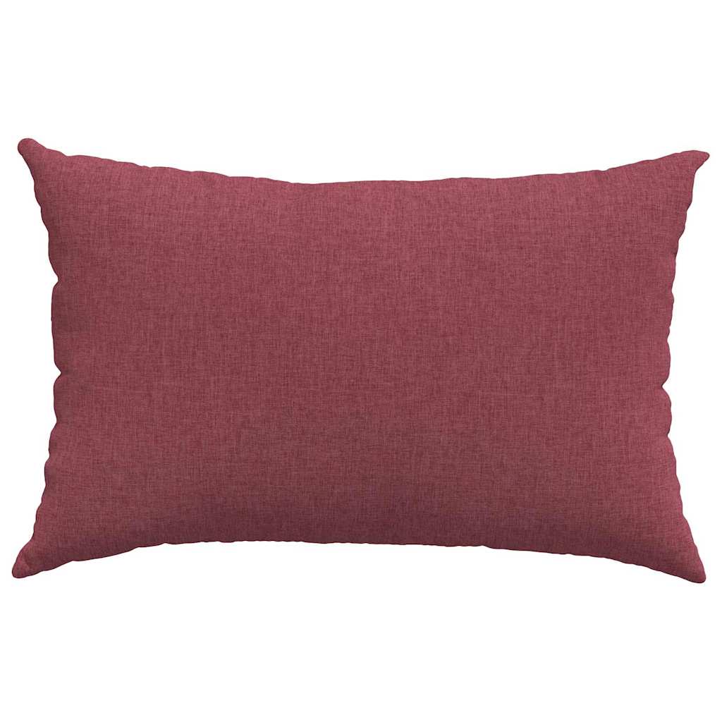 Sofakissen 2 pcs Weinrot 60 x 40 cm Stoff