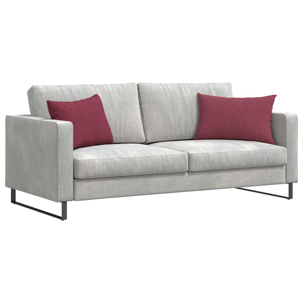 Sofakissen 2 pcs Weinrot 60 x 40 cm Stoff
