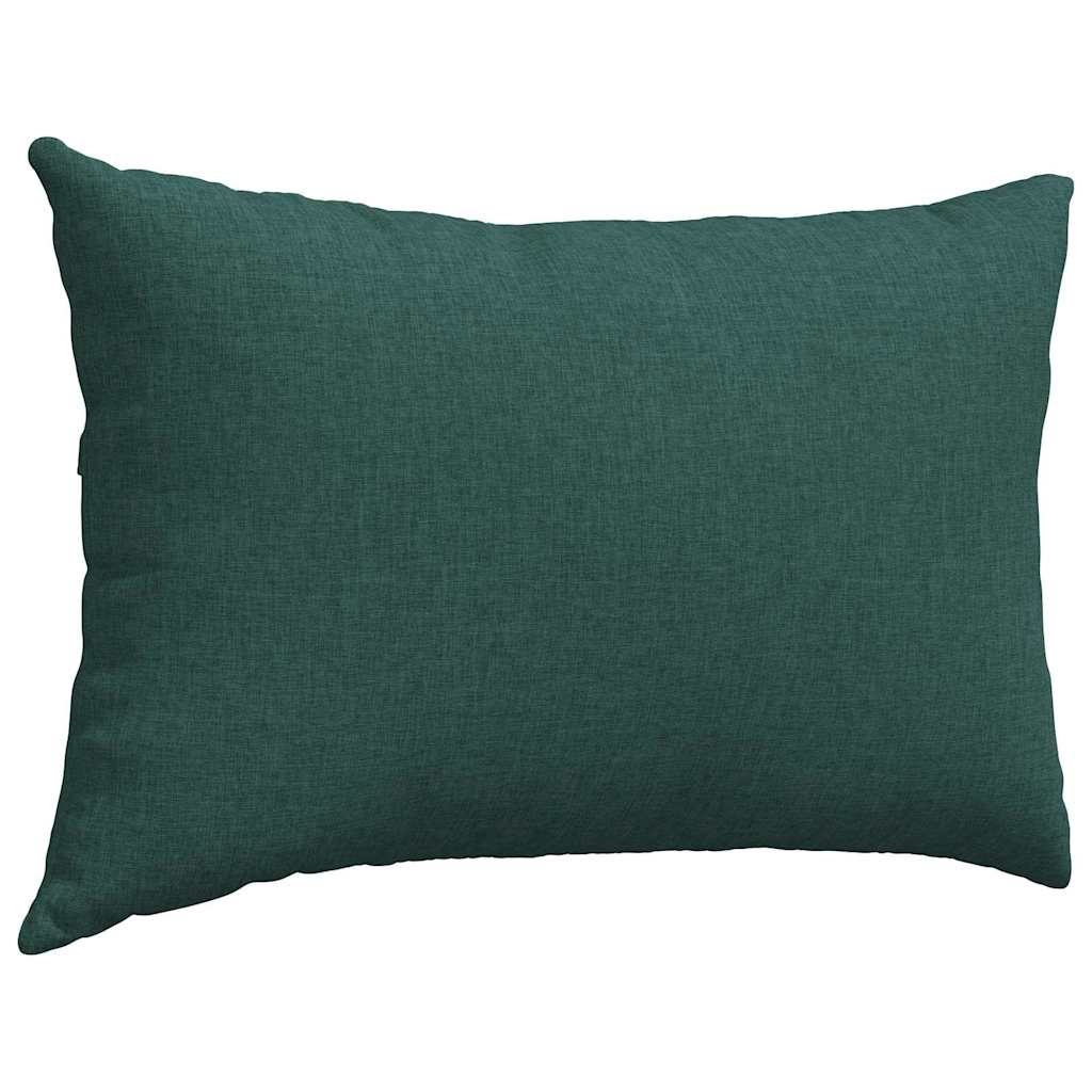 Sofakissen 2 pcs Dunkelgrün 60 x 40 cm Stoff