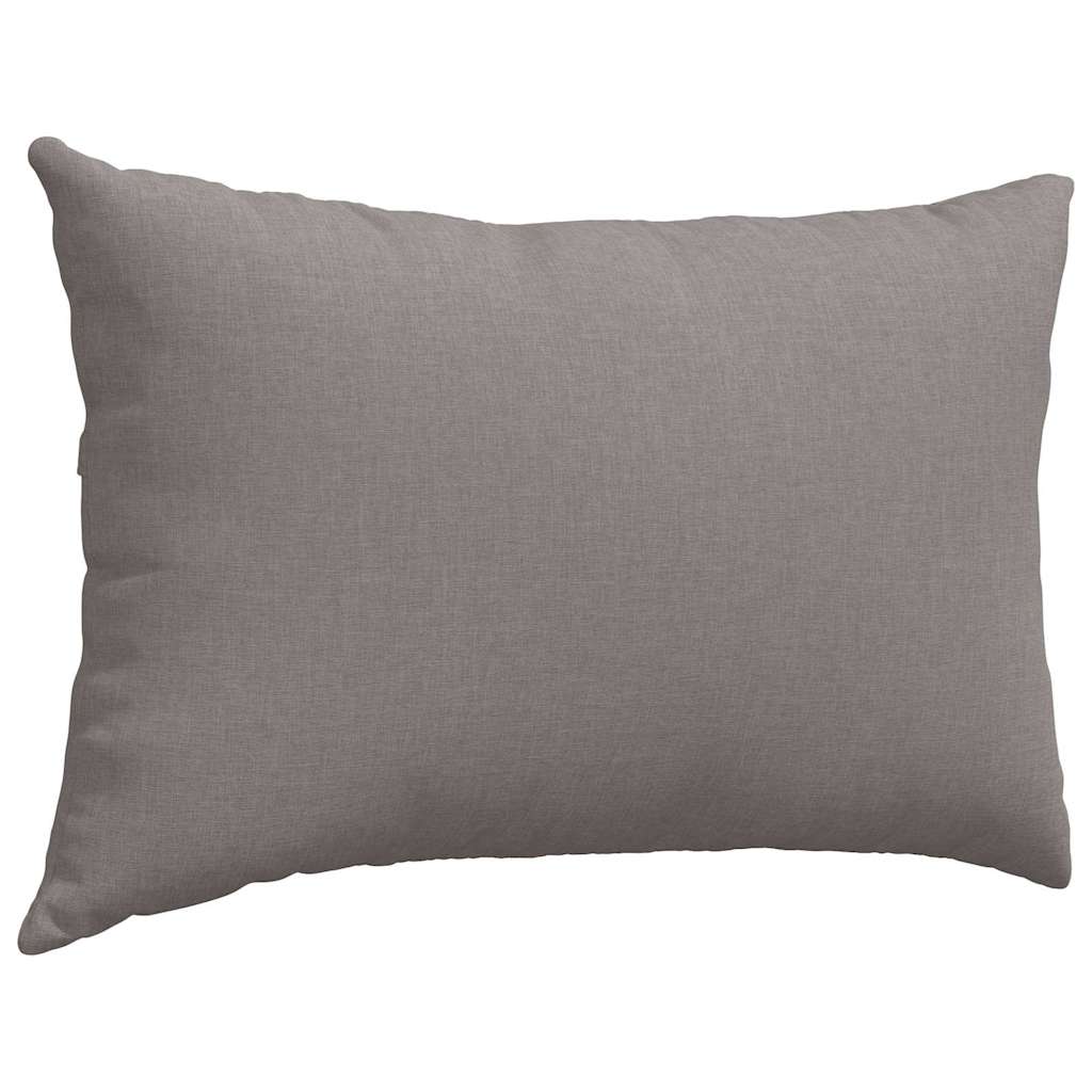 Sofakissen 2 pcs Taupe 60 x 40 cm Stoff
