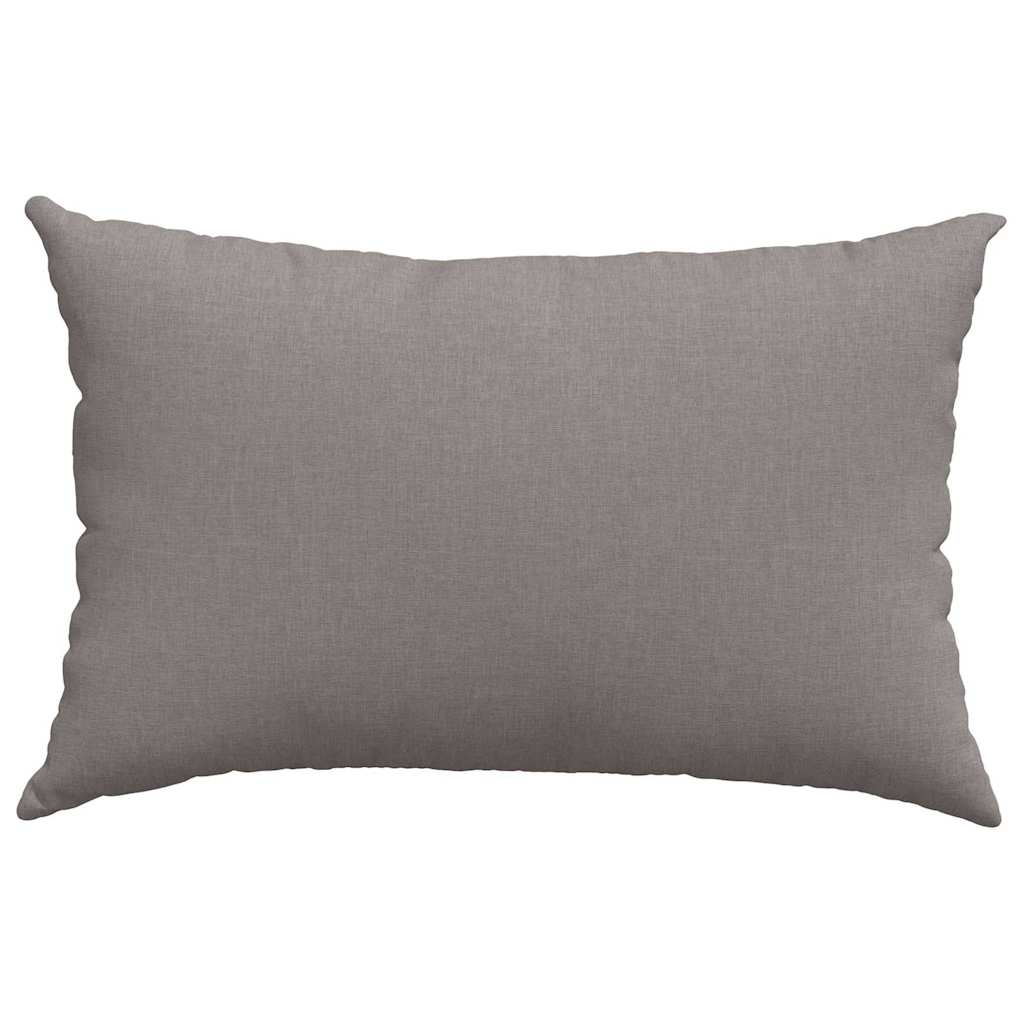 Sofakissen 2 pcs Taupe 60 x 40 cm Stoff