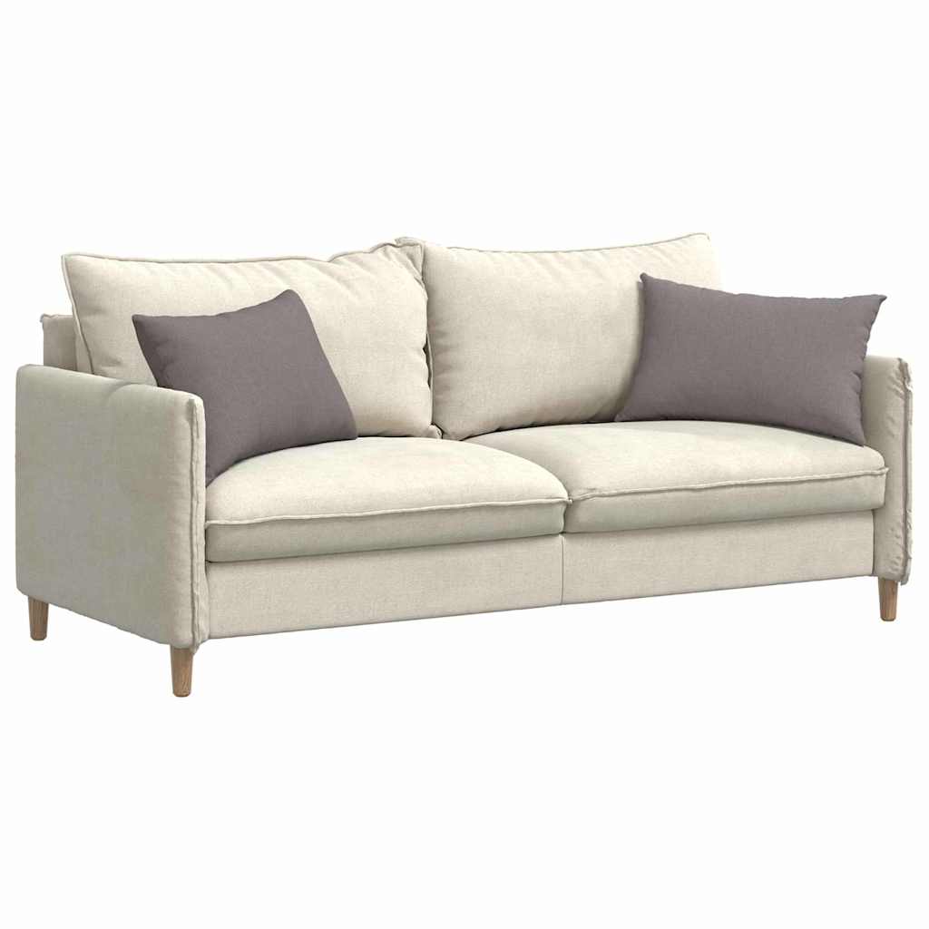 Sofakissen 2 pcs Taupe 60 x 40 cm Stoff