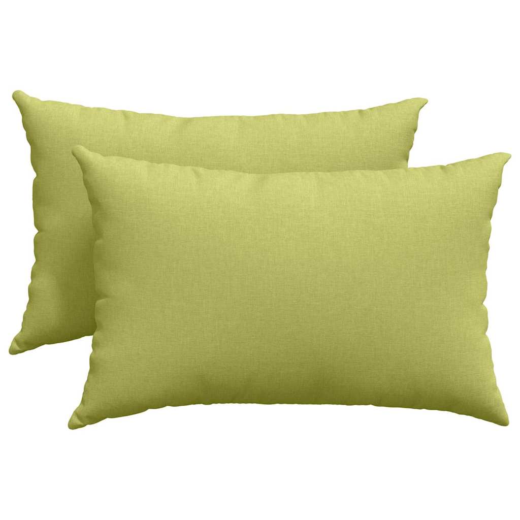 Sofakissen 2 pcs Hellgrün 60 x 40 cm Stoff