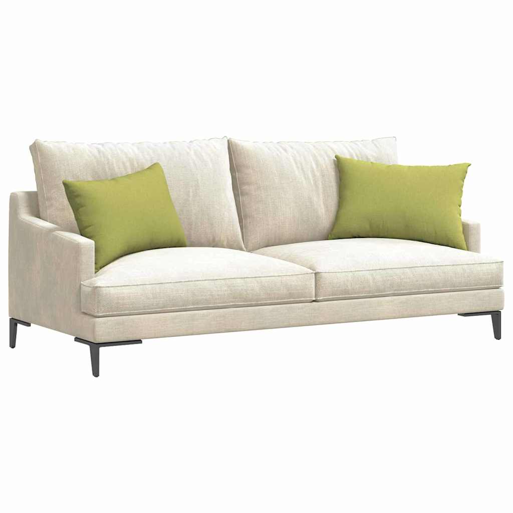 Sofakissen 2 pcs Hellgrün 60 x 40 cm Stoff