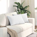 Sofakissen 2 pcs Weiß 60 x 40 cm Stoff