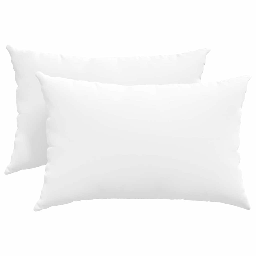 Sofakissen 2 pcs Weiß 60 x 40 cm Stoff