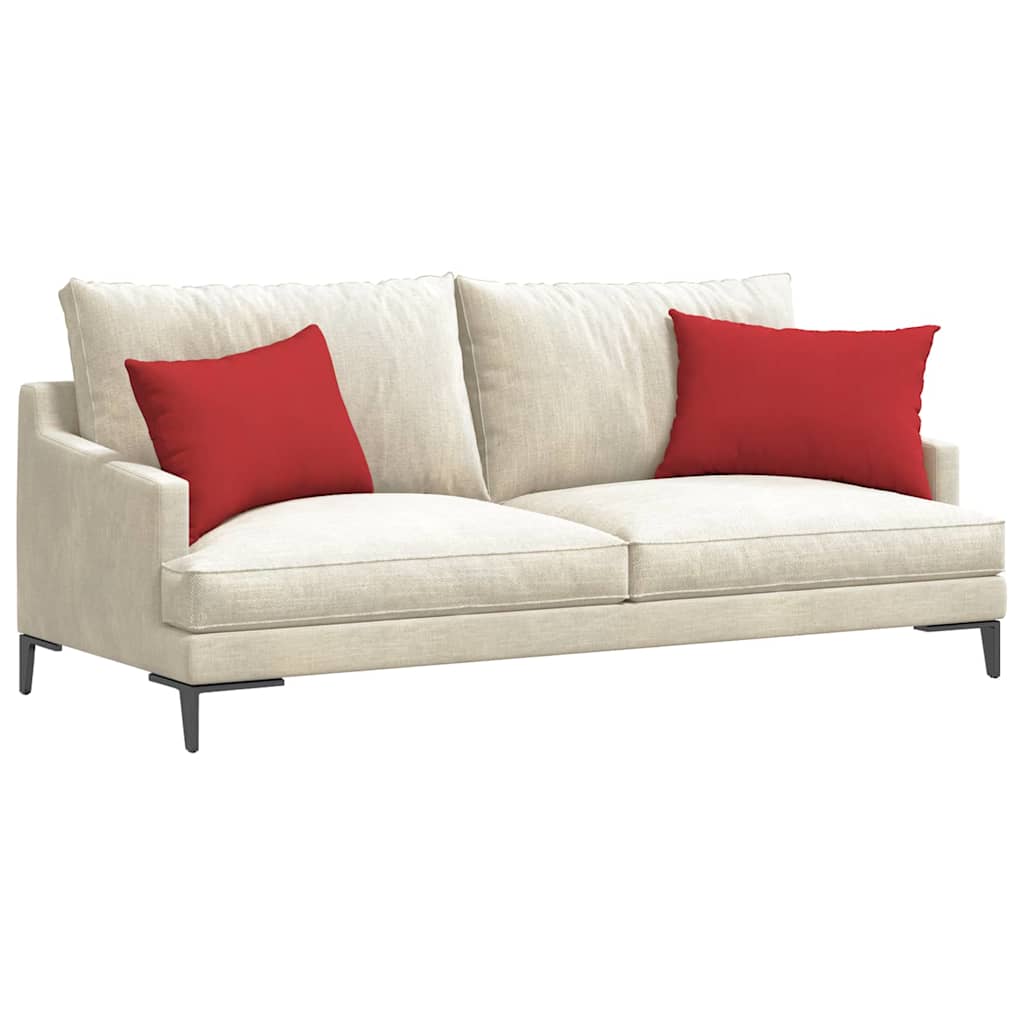 Sofakissen 2 pcs Rot 60 x 40 cm Stoff