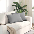 Sofakissen 2 pcs Wolkengrau 60 x 40 cm Stoff