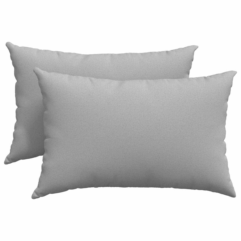 Sofakissen 2 pcs Wolkengrau 60 x 40 cm Stoff