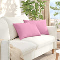 Sofakissen 2 pcs Rosa 60 x 40 cm Stoff