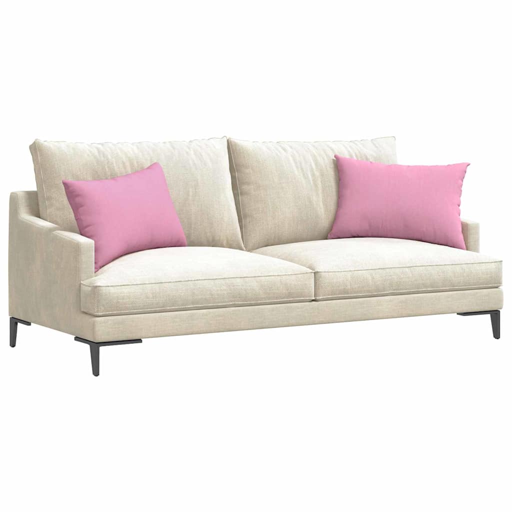 Sofakissen 2 pcs Rosa 60 x 40 cm Stoff