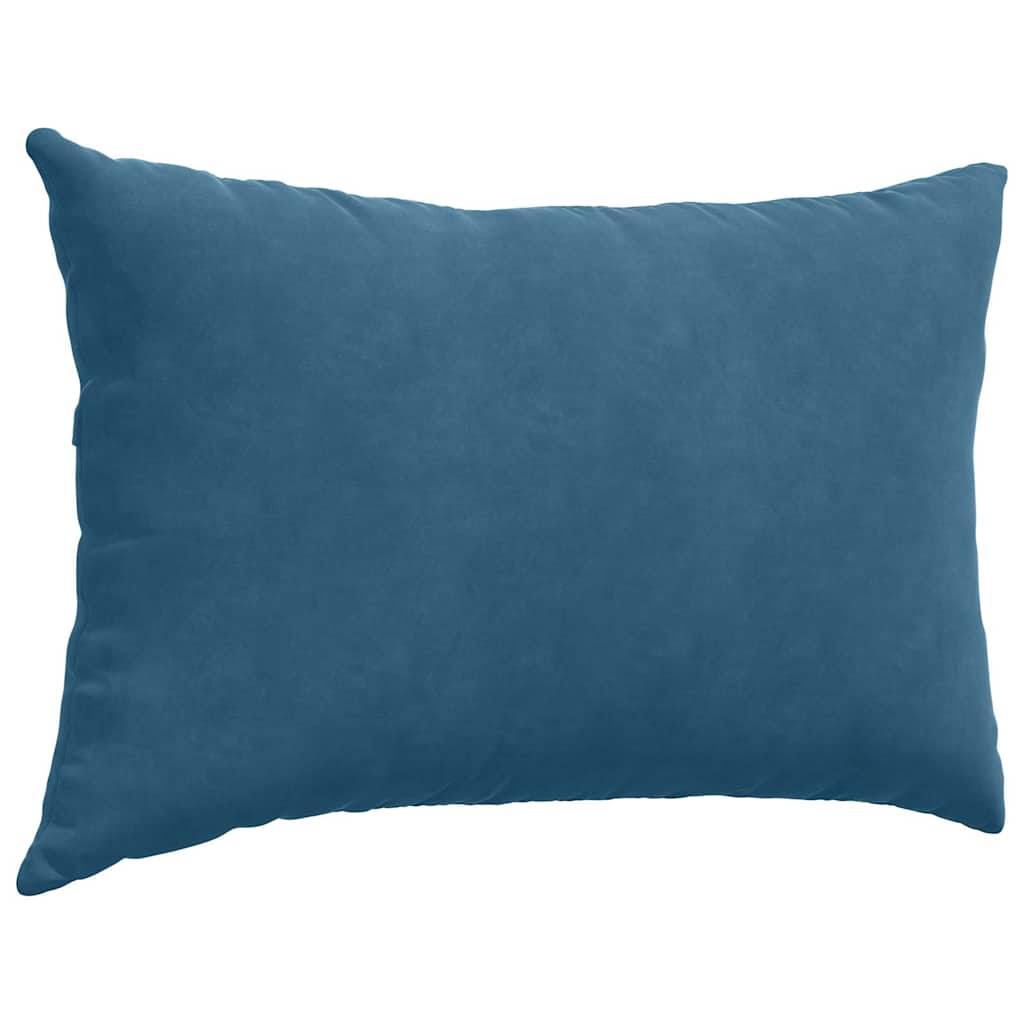 Sofakissen 2 Stück Blau 60 x 40 cm Cordstoff