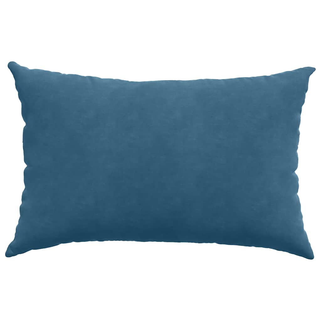 Sofakissen 2 Stück Blau 60 x 40 cm Cordstoff