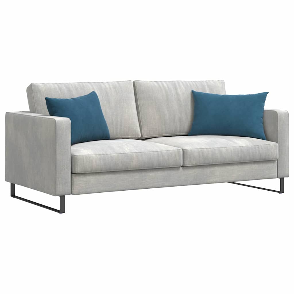 Sofakissen 2 Stück Blau 60 x 40 cm Cordstoff