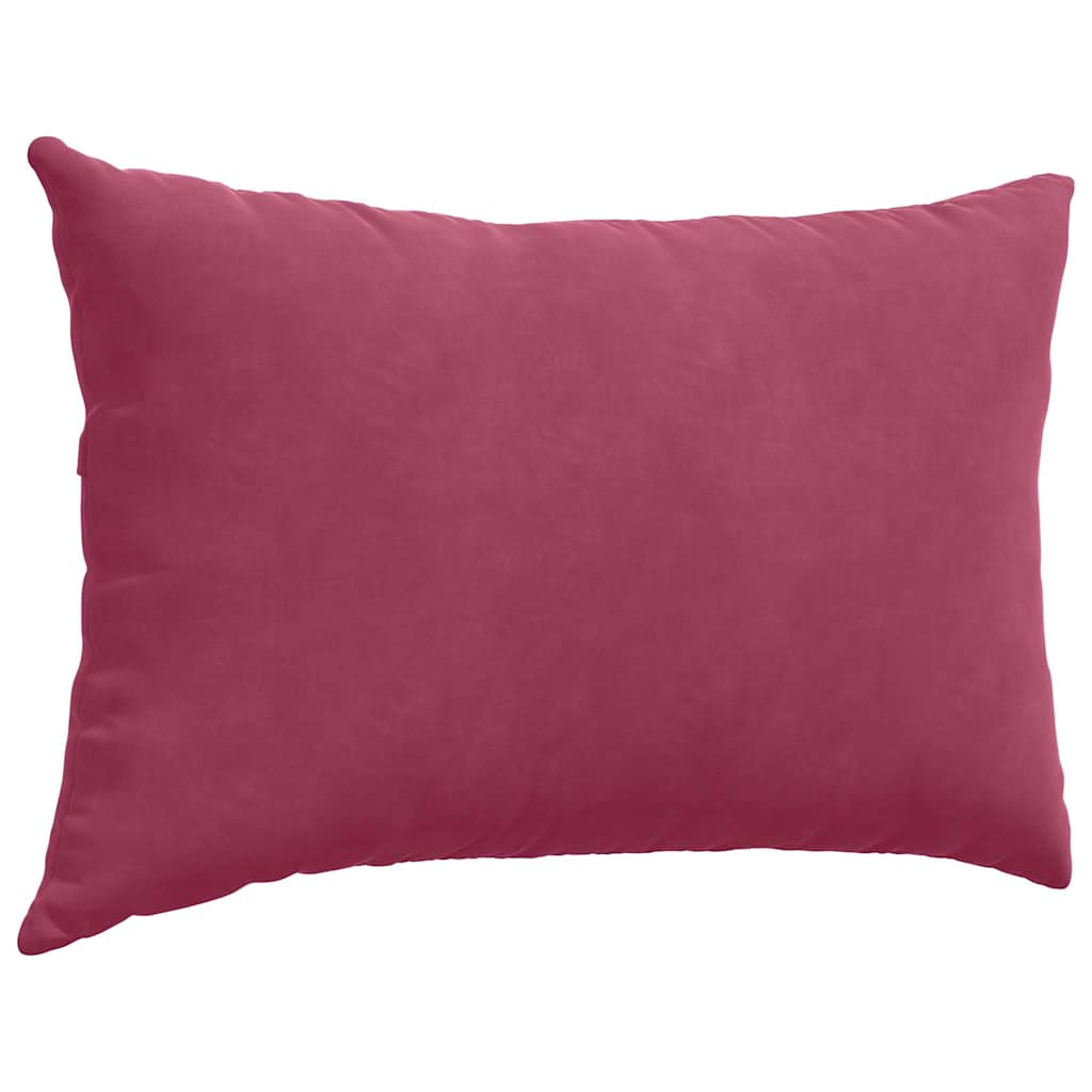 Sofakissen 2 Stück Weinrot 60 x 40 cm Cordstoff