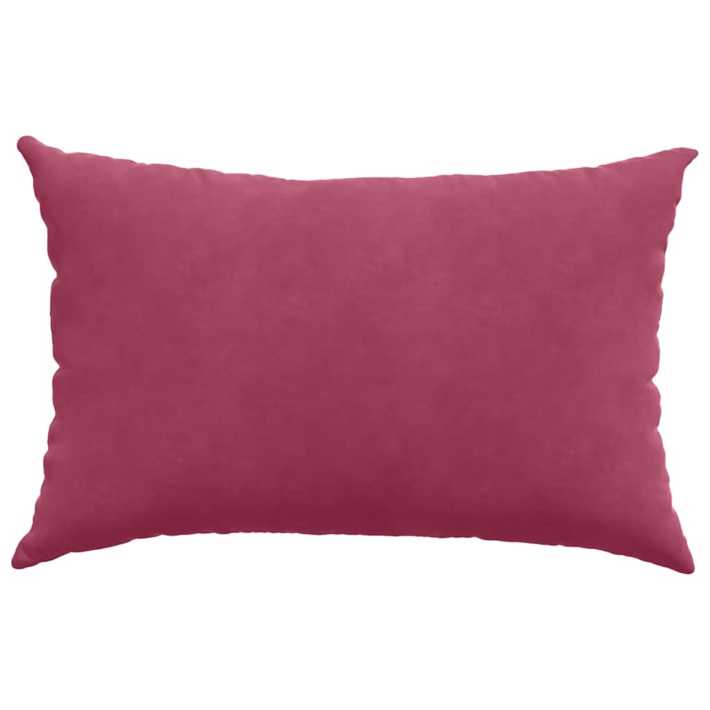 Sofakissen 2 Stück Weinrot 60 x 40 cm Cordstoff