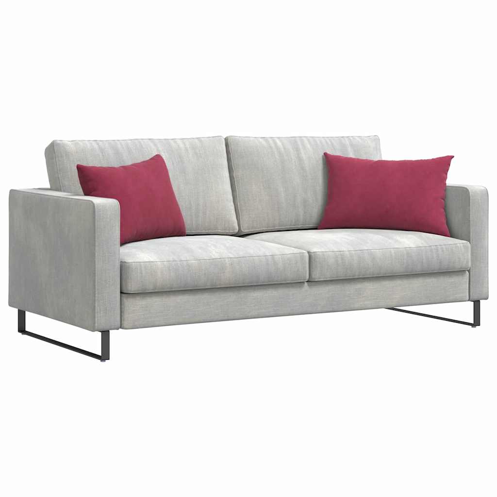 Sofakissen 2 Stück Weinrot 60 x 40 cm Cordstoff