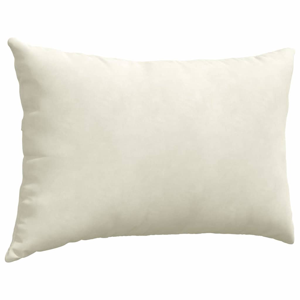 Sofakissen 2 Stück Creme 60 x 40 cm Cordstoff