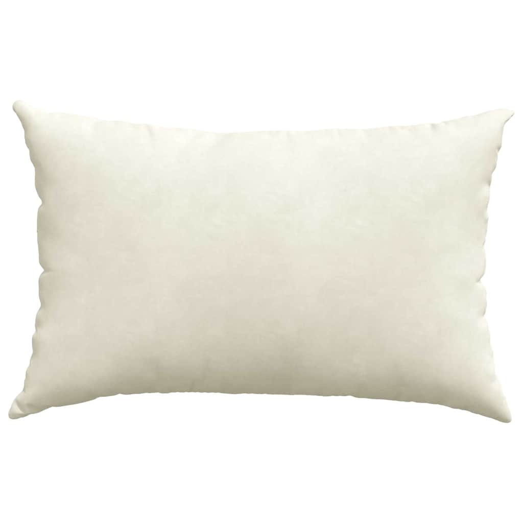 Sofakissen 2 Stück Creme 60 x 40 cm Cordstoff