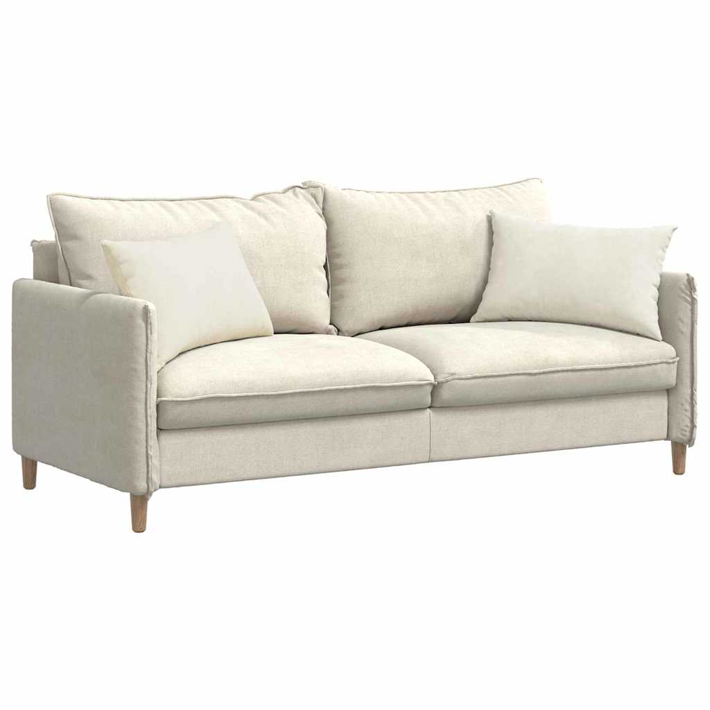 Sofakissen 2 Stück Creme 60 x 40 cm Cordstoff