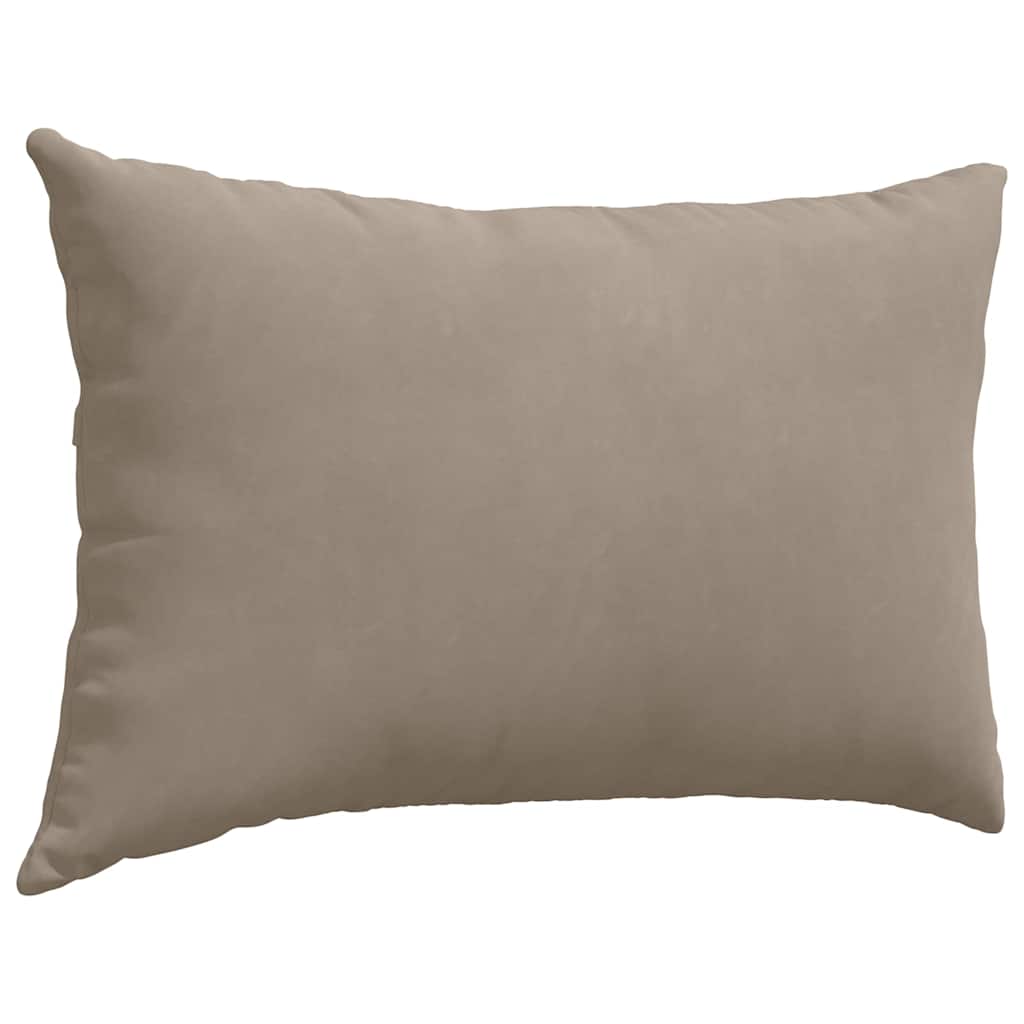 Sofakissen 2 Stück Taupe 60 x 40 cm Stoff