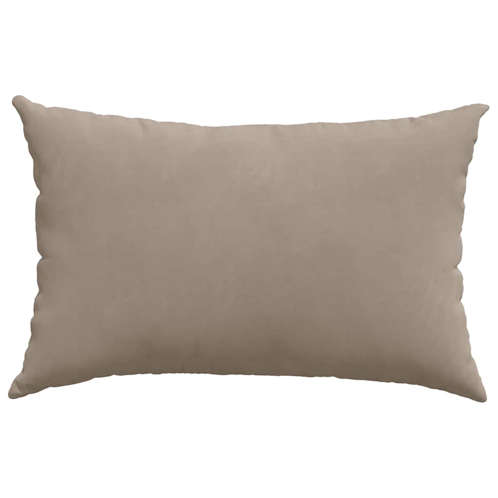 Sofakissen 2 Stück Taupe 60 x 40 cm Stoff