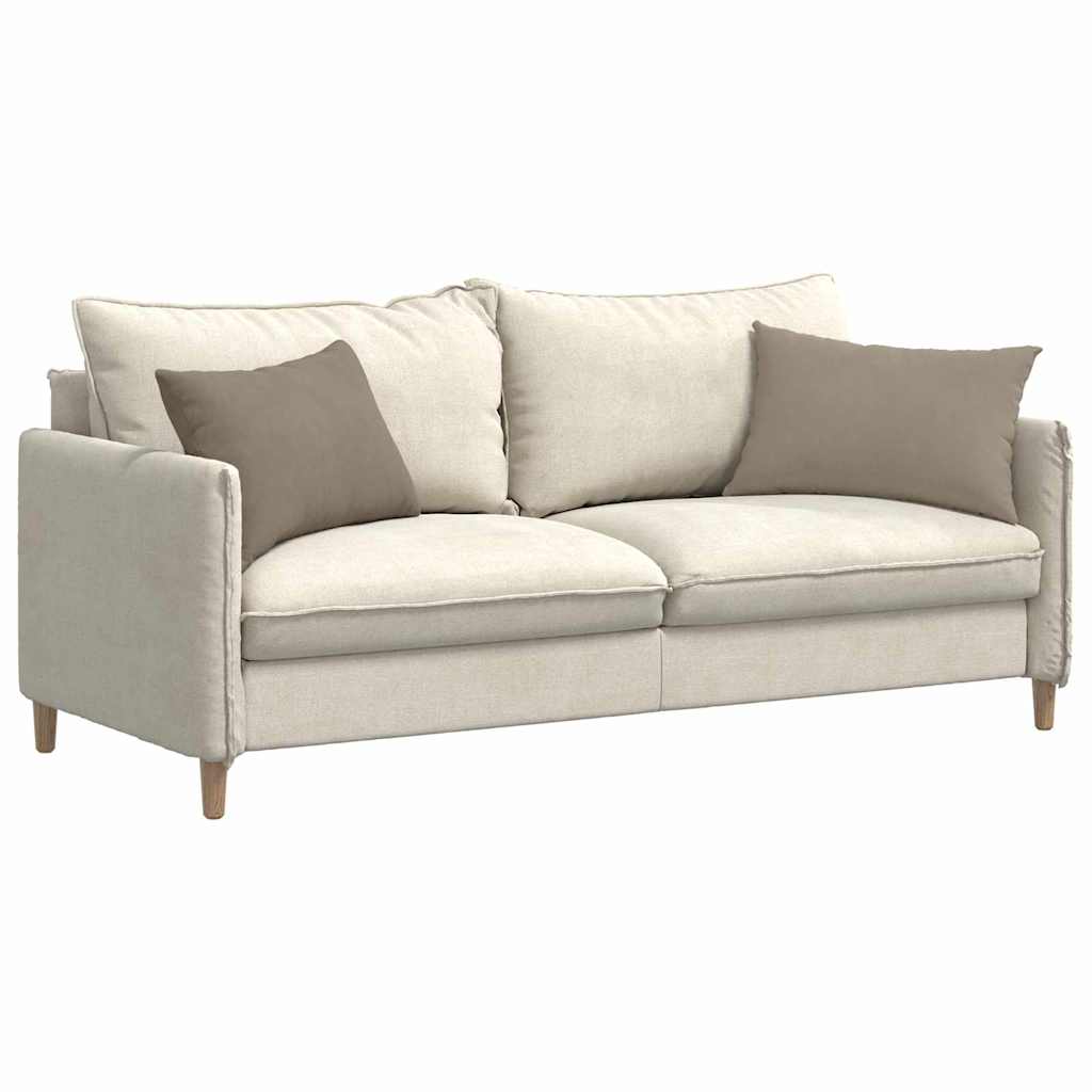 Sofakissen 2 Stück Taupe 60 x 40 cm Stoff