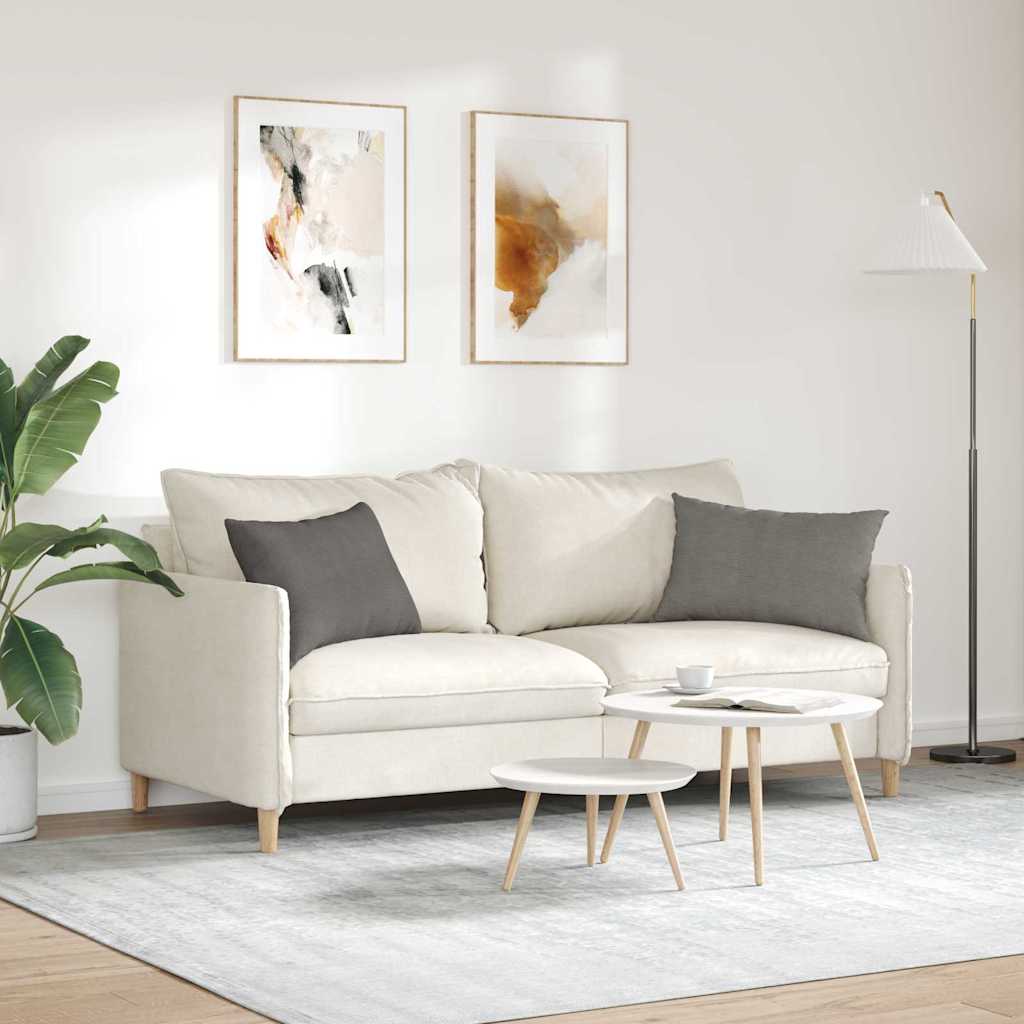 Sofakissen 2 Stück Hellgrau 60 x 40 cm Cordstoff