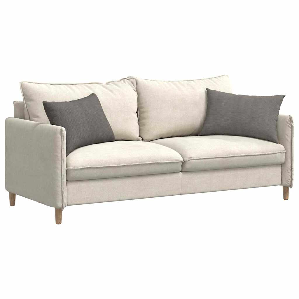 Sofakissen 2 Stück Hellgrau 60 x 40 cm Cordstoff